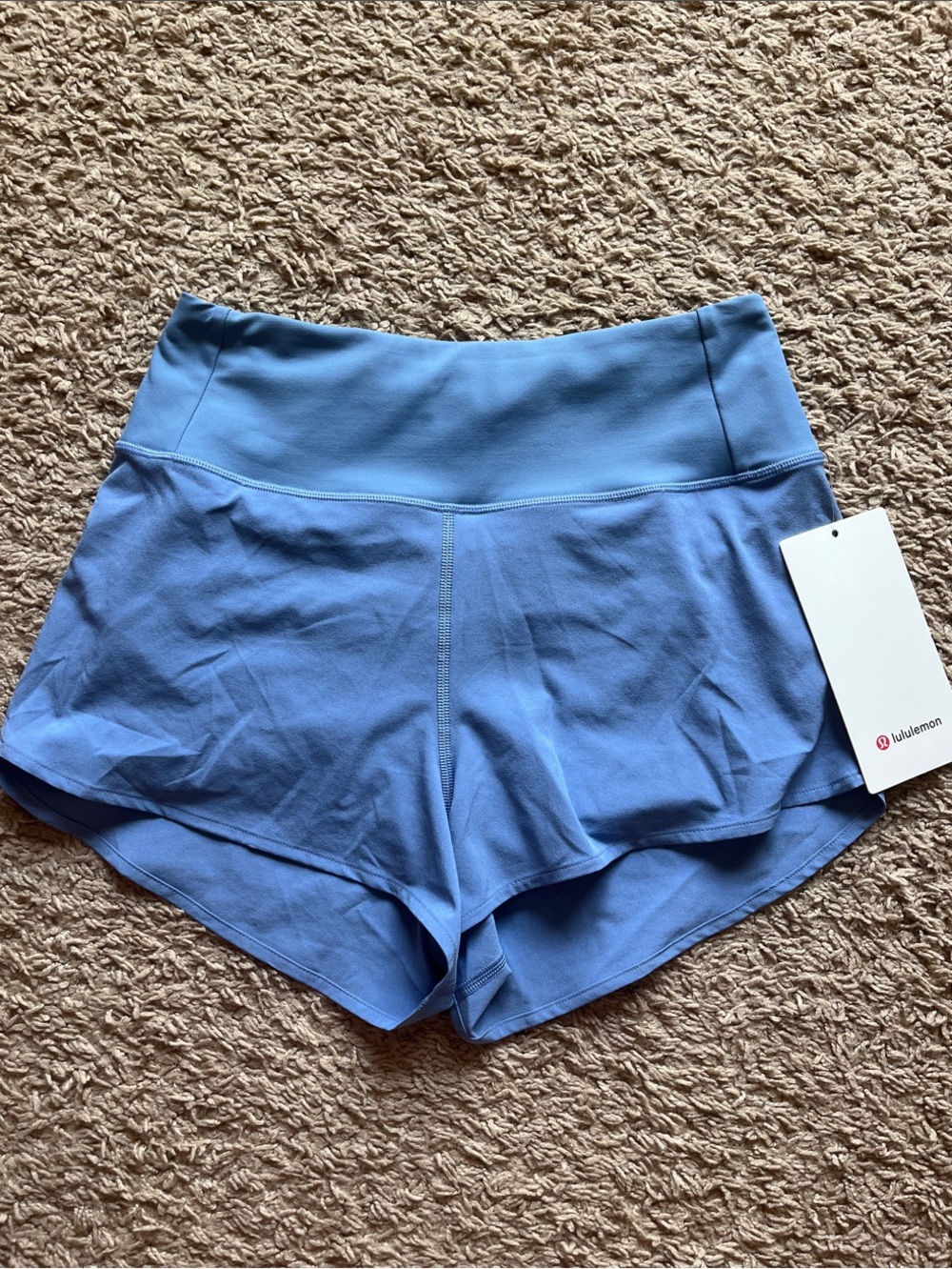 NWT lululemon Speed up High-Rise mesh 2.5 Shorts prep blue size XXS size 2
